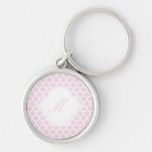 Porte-clés Motif marocain rose avec Porte - clés Monogrammes