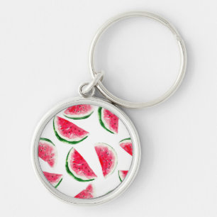 Porte-clés Motif mignon d'ananas et de pastèque