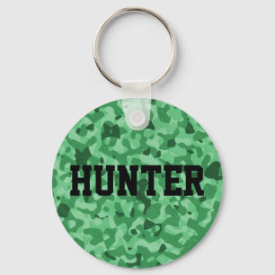 Porte-clés Motif militaire vert nommé personnalisé de Camo