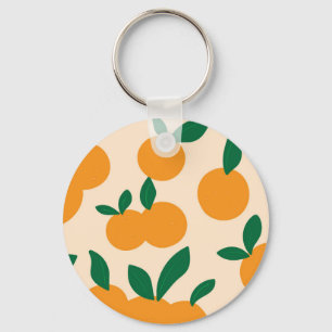 Porte-clés Motif moderne et élégant à base d'agrumes