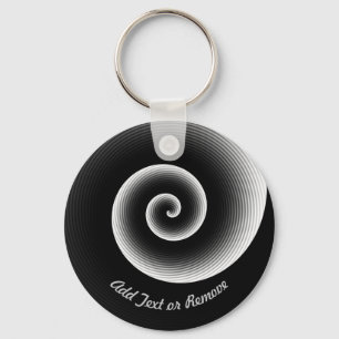 Porte-clés Motif noir personnalisé cool  