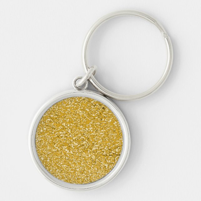 Porte-clés Motif PURE GOLD Splatter + votre texte (Devant)
