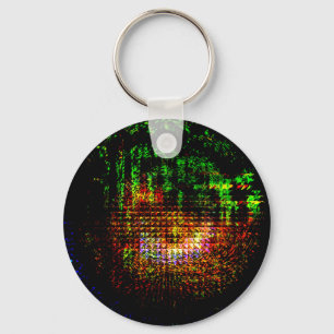 Porte-clés motif radar kaleidoscope