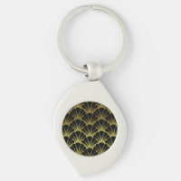Motif Retro Art Déco Black / Gold Shell