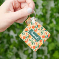 Motif rétro de fruits d'agrumes orange