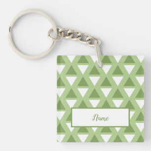 Porte-clés Motif simple vert pastel