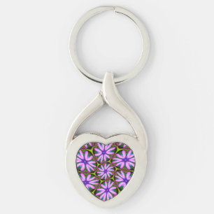 Porte-clés Motifs marguerite violet
