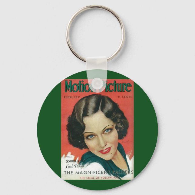 Porte-clés Motion Picture Février 1931 Gloria Swanson couvert (Recto)