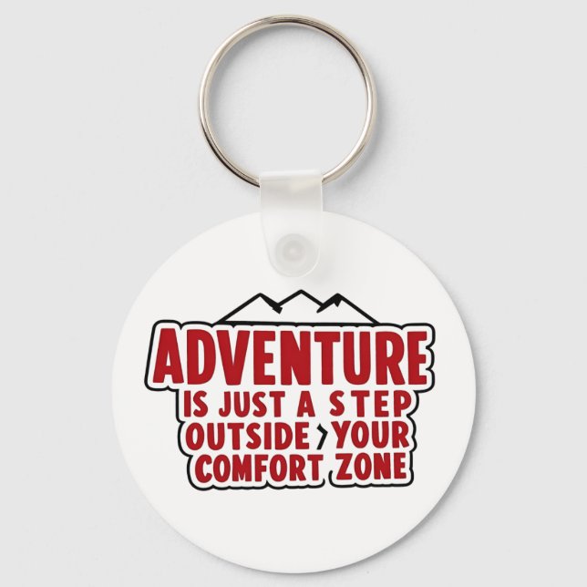 Porte-clés motivateur explorateur cadeau aventure esprit (Recto)
