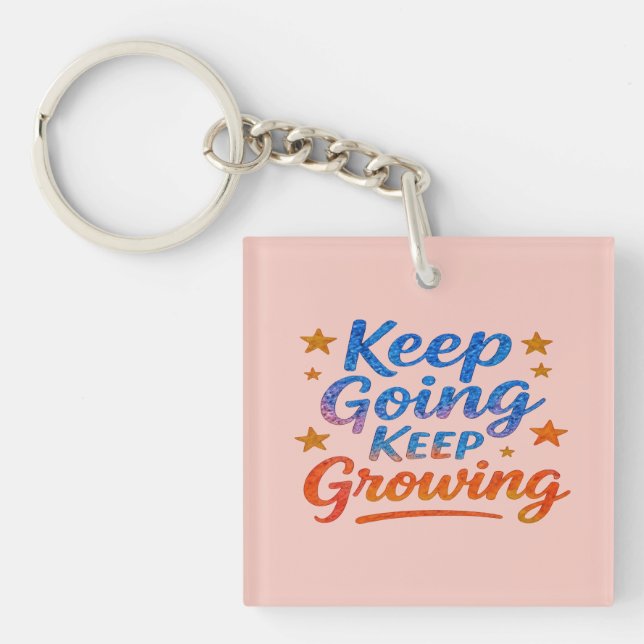 Porte-clés Motivational Acrylic Keychain for Women  (Devant)