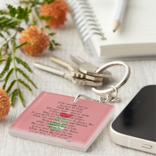 Porte-clés Motivational Be Genre Citations Positives Rose