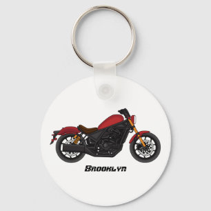 Porte-clés moto de style croiseur cool