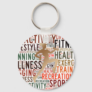 Porte-clés Mots fitness