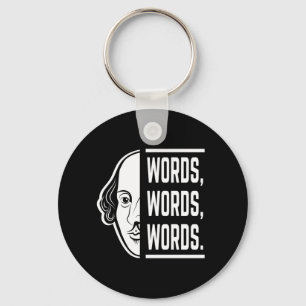 Porte-clés Mots Mots Mots Mots Mots Shakespeare Citer Thespia
