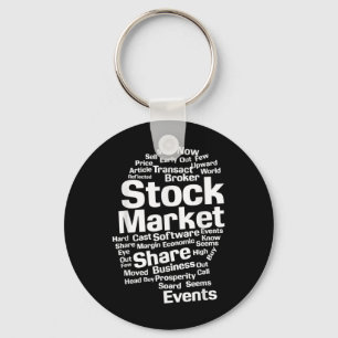 Porte-clés Mots Stocks Investisseurs