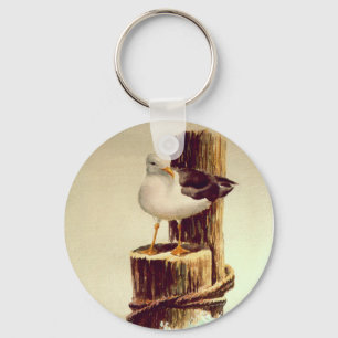 Porte-clés MOUETTE de VIEIL HOMME par SHARON SHARPE
