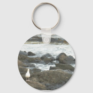Porte-clés Mouette sur rochers