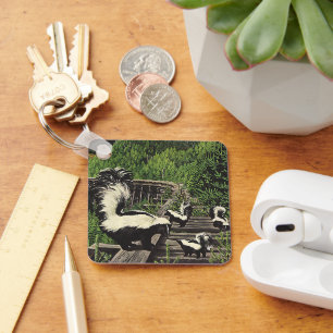 Porte-clés Mouffettes vintages, animaux sauvages et créature