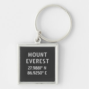 Porte-clés Mount Everest Latitude Longitude 