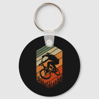 Porte-clés Mountain Biking Retro Jump Forest Extreme Mtb Styl