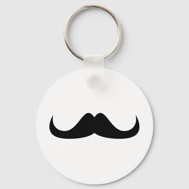 Porte-clés Moustache cool Black Handlebar (Recto)