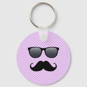Porte-clés Moustache Noire Amusante Et Vêtements