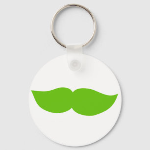 Porte-clés Moustache verte