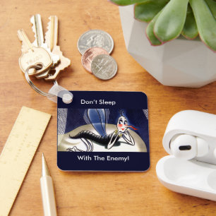 Porte-clés Moustique vintage Madame Paludisme