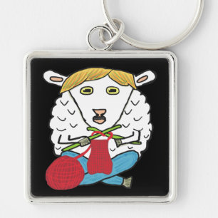 Porte-clés Mouton de Tricot amusant