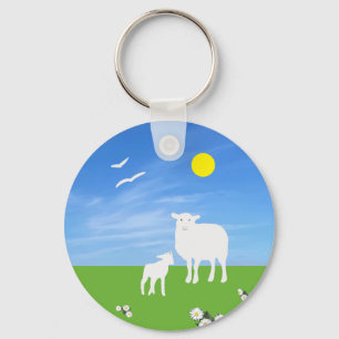 Porte-clés Mouton et agneau 