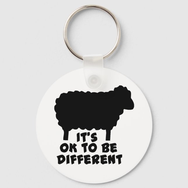 Porte-clés Mouton Noir - Ça va être différent (Recto)
