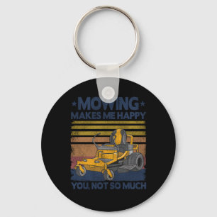 Porte-clés Mowing Me Rend Heureux Mower Mower Pelouse Mowing 