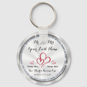 Porte-clés Mr et Mme Unique Wedding Favors pour les invités