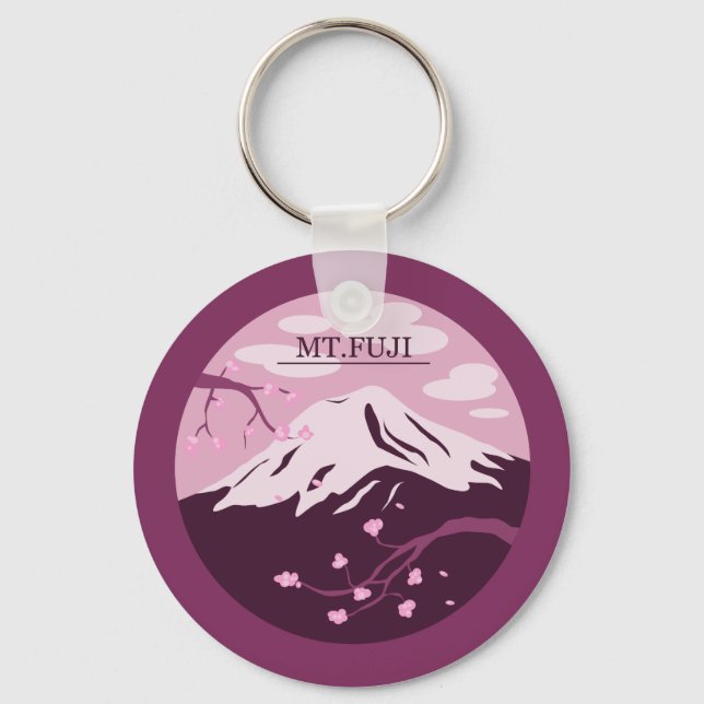 Porte-clés Mt. Fuji (rose) (Recto)