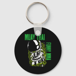 Porte-clés Muay Thai Enroulé Astronaute, Mma, Kickboxing, Ji