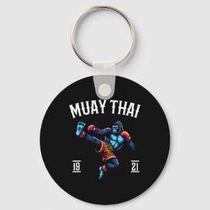 Porte-clés Muay Thai Monkey - Kickboxing et boxe thaïlandaise