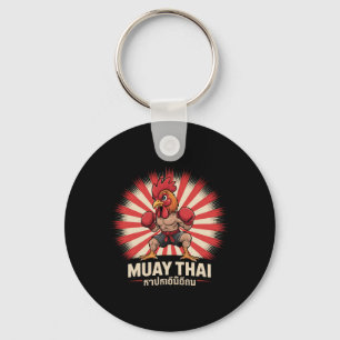 Porte-clés Muay Thai Rooster Fighter Kickboxing Boxing Sporty