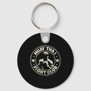 Porte-clés Muay Thai Thaïlande Kickboxing Mma Combattant Vint