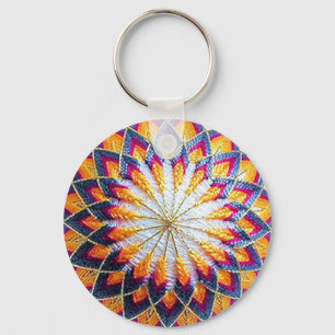 Porte-clés Multicolore traditionnel Temari Kiku Porte - clé