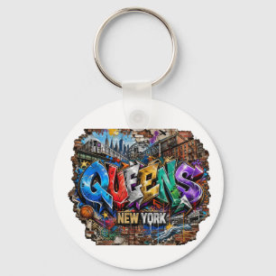 Porte-clés Mur d'art graffiti Queens New York