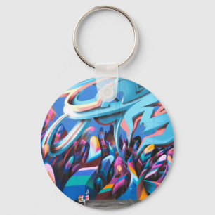 Porte-clés Mur de graffiti cool