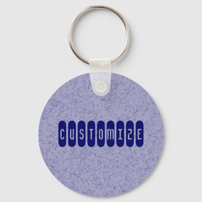 Porte-clés Mur gris bleu - Modèle (Recto)