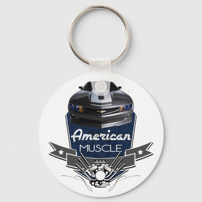 Porte-clés Muscle américain New Camaro (Recto)