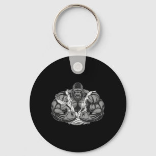 Porte-clés Muscle Gorilla Fitness Gymnase Pour Bodyb Lover