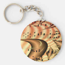 Porte-clés Music Keys Notes World Destiny Art Digital