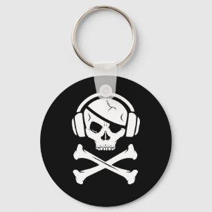 Porte-clés Music Pirate Piracy anti riaa logo