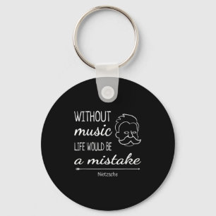 Porte-clés Musique Friedrich Nietzsche Citation Chemise