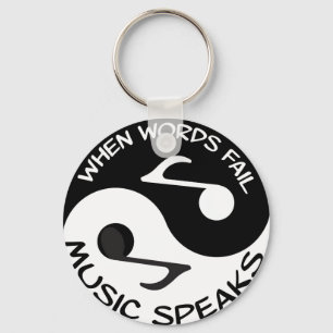 Porte-clés Musique Yin yang