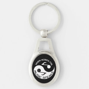 Porte-clés Musique Yin yang