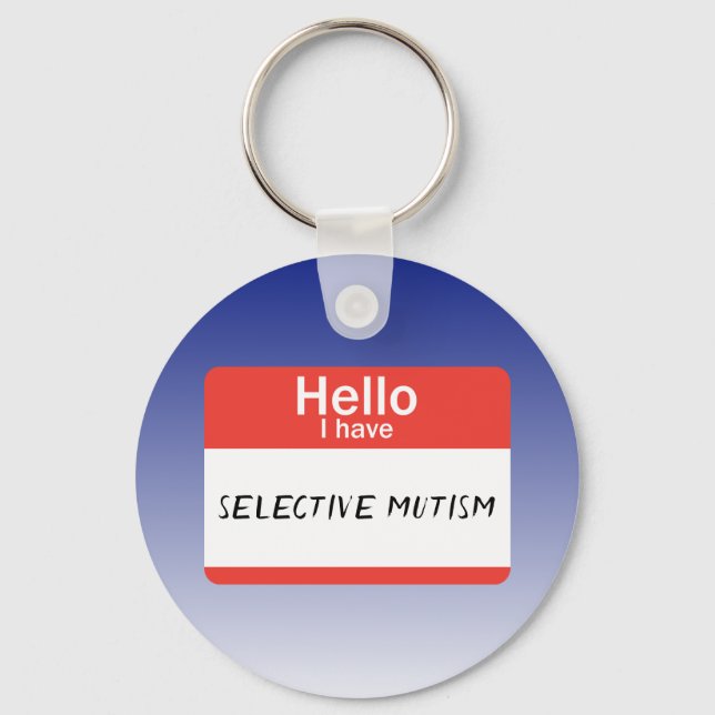Porte-clés Mutisme sélectif Nametag (Recto)